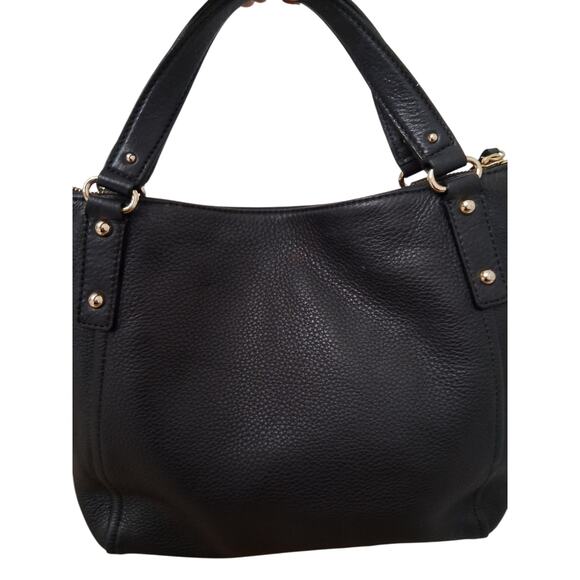 Kate Spade Women's Black Pebbled Leather Kori Luxury Handbag Prep Casual Career - Picture 4 of 12